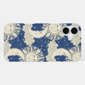 Coque iPhone 16 Plus rêves bohèmes bleus (Verso Horizontal)