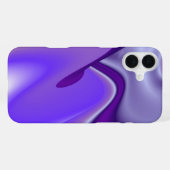 Coque iPhone 16 Plus Rêves de fleurs violettes (Verso Horizontal)