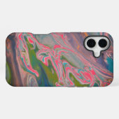Coque iPhone 16 Plus Rivière des couleurs peinture de flux (Verso Horizontal)