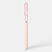 Coque iPhone 16 Plus Rose Pâle Uni Simple (Côté gauche)