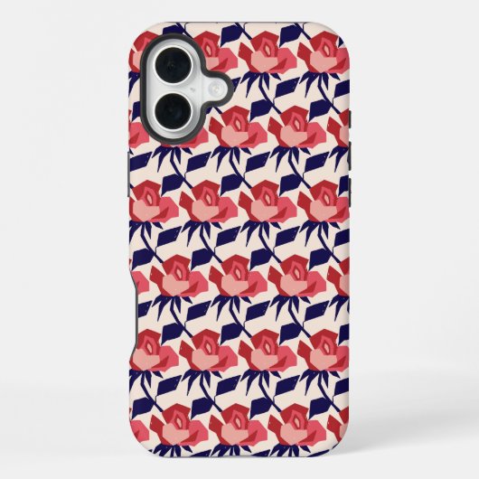 Coque iPhone 16 Plus Rose Rouge (Verso)