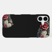 Coque iPhone 16 Plus Roses & Cœurs Script (Verso Horizontal)