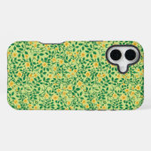 Coque iPhone 16 Plus Roses sauvages en jaune et vert (Verso Horizontal)