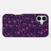 Coque iPhone 16 Plus Roses sauvages en rose et violet (Verso Horizontal)