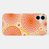 Coque iPhone 16 Plus Roues imbriquées - orange et or (Verso Horizontal)
