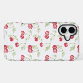 Coque iPhone 16 Plus Rouge Vert Baie Sucrée (Verso Horizontal)