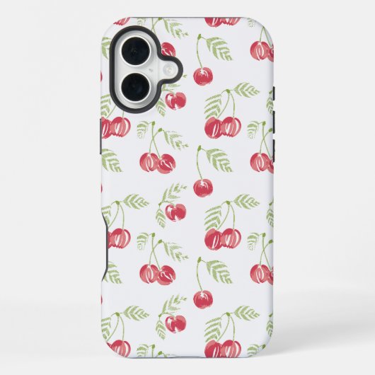 Coque iPhone 16 Plus Rouge Vert Baie Sucrée (Verso)