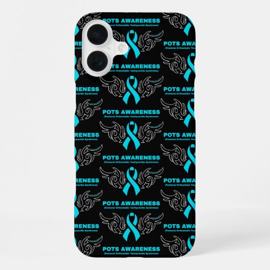 Coque iPhone 16 Plus Ruban tribal...POTS (Verso)
