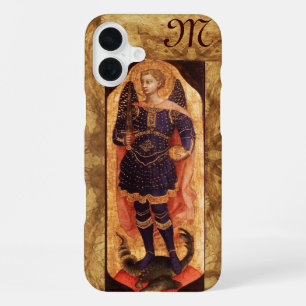 Coque iPhone 16 Plus SAINT MICHAEL ARCHANGE monogramme