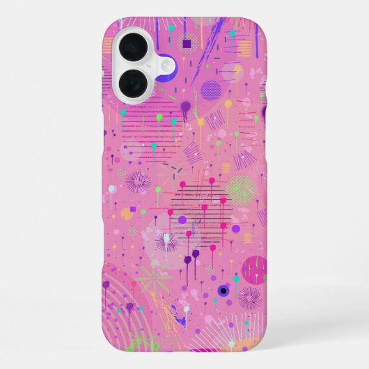 Coque iPhone 16 Plus Salade de fruits saisonniers : Peinture abstraite (Verso)