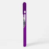 Coque iPhone 16 Plus SCEAU DES TEMPLIERS MONOGRAMME violet (Côté gauche)