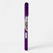 Coque iPhone 16 Plus SCEAU DES TEMPLIERS MONOGRAMME violet (Côté droit)