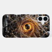 Coque iPhone 16 Plus Scène spatiale abstraite fantaisiste mignonne (Verso Horizontal)