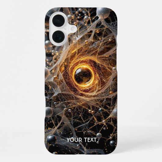 Coque iPhone 16 Plus Scène spatiale abstraite fantaisiste mignonne (Verso)