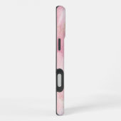 Coque iPhone 16 Plus Script Nom Marbre Agate Or Rose (Côté droit)
