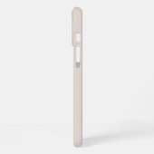 Coque iPhone 16 Plus Simple Chic Script Monogram Blush Pink Gold (Côté gauche)