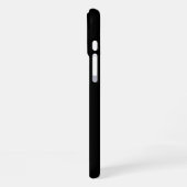 Coque iPhone 16 Plus Simple en noir et blanc Votre Modèle texte (Côté gauche)