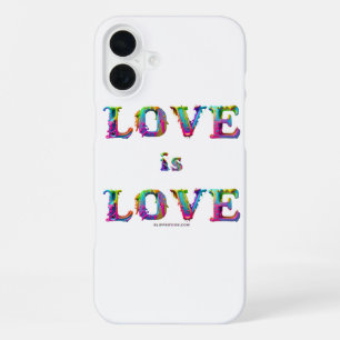 Coque iPhone 16 Plus SlipperyJoe l'amour est amour dégoulinant fondu dy