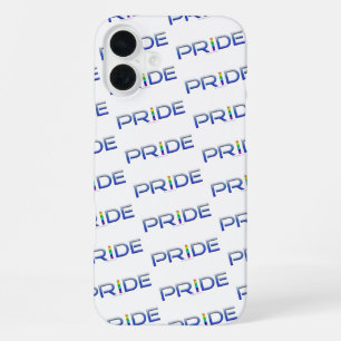 Coque iPhone 16 Plus SlipperyJoe's Colorful Pride mot bold métallique b