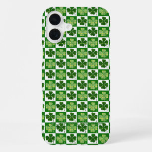 Coque iPhone 16 Plus SlipperyJoe's Saint Patrick's Day trèfle à quatre