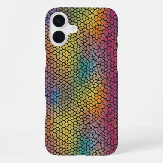 Coque iPhone 16 Plus Spectre Hexagon Radiant (Verso)