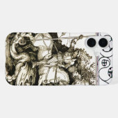 Coque iPhone 16 Plus ST. GEORGE ET DRAGON, Noir Blanc (Verso Horizontal)