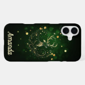 Coque iPhone 16 Plus Stade radiant en or (Verso Horizontal)