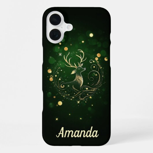 Coque iPhone 16 Plus Stade radiant en or (Verso)