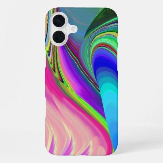 Coque iPhone 16 Plus Summerfeel, Rainbowart 3D Abstrait (Verso)