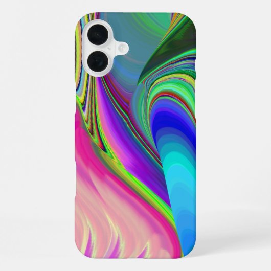 Coque iPhone 16 Plus Summerfeel, Rainbowart 3D Abstrait (Verso)