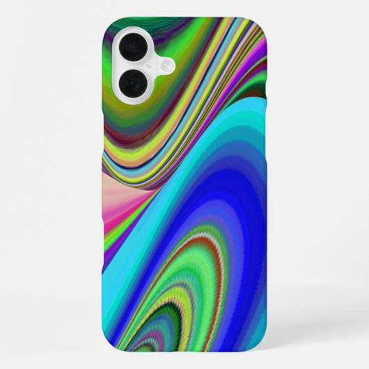Coque iPhone 16 Plus Summerfeel, Rainbowart 3D Abstrait (Verso)