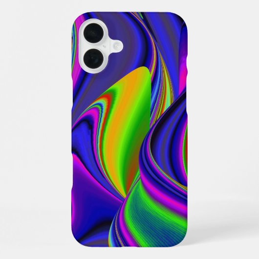 Coque iPhone 16 Plus Summerrainbow, Rainbowart 3D Abstrait (Verso)