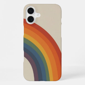 Coque iPhone 16 Plus Super - arc-en-ciel les années 70 style années 70