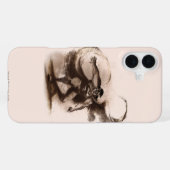 Coque iPhone 16 Plus Superman du café (Verso Horizontal)