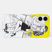 Coque iPhone 16 Plus Superman noir et blanc 5 (Verso Horizontal)