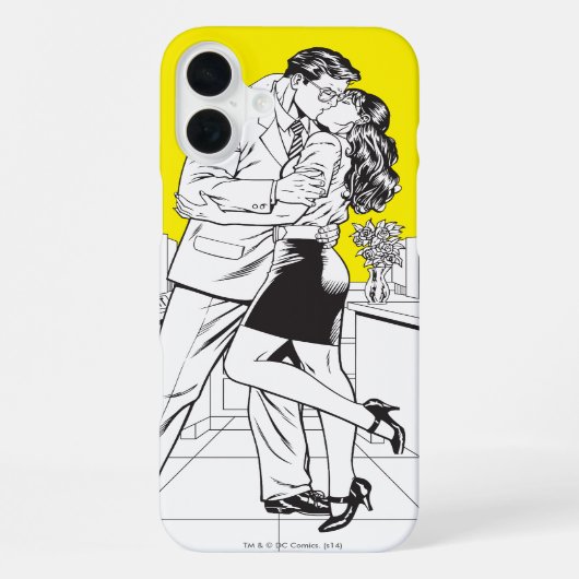 Coque iPhone 16 Plus Superman noir et blanc 5 (Verso)