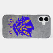 Coque iPhone 16 Plus Symbole national ukrainien tryzub fait d'oreille d (Verso Horizontal)