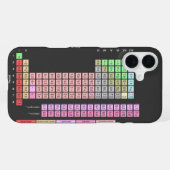 Coque iPhone 16 Plus Tableau périodique des éléments (Verso Horizontal)