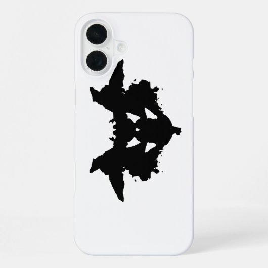 Coque iPhone 16 Plus Tache d'encre de Rorschach (Verso)
