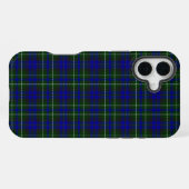 Coque iPhone 16 Plus tartan bleu vert Macneil de Colonsay (Verso Horizontal)