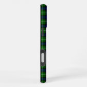 Coque iPhone 16 Plus Tartan Lamont bleu vert carreau (Côté droit)