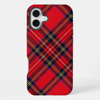 tartan Royal Stewart rouge carreaux noirs