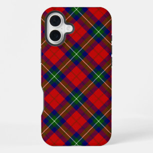 Coque iPhone 16 Plus tartan Ruthven rouge vert bleu carreaux