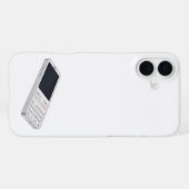 Coque iPhone 16 Plus Téléphone mobile blanc (Verso Horizontal)
