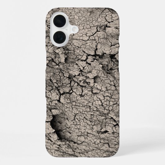 Coque iPhone 16 Plus Texture de terre cool (Verso)
