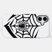 Coque iPhone 16 Plus Toile d'araignée gothique (Verso Horizontal)