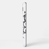 Coque iPhone 16 Plus Toile noire (Côté gauche)