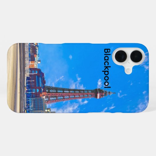 Coque iPhone 16 Plus Tour Blackpool (Verso Horizontal)