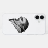 Coque iPhone 16 Plus Tracer le design noir et blanc (Verso Horizontal)