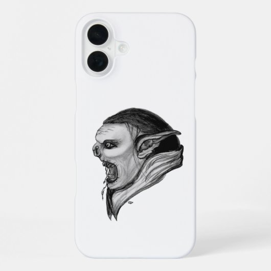 Coque iPhone 16 Plus Tracer le design noir et blanc (Verso)